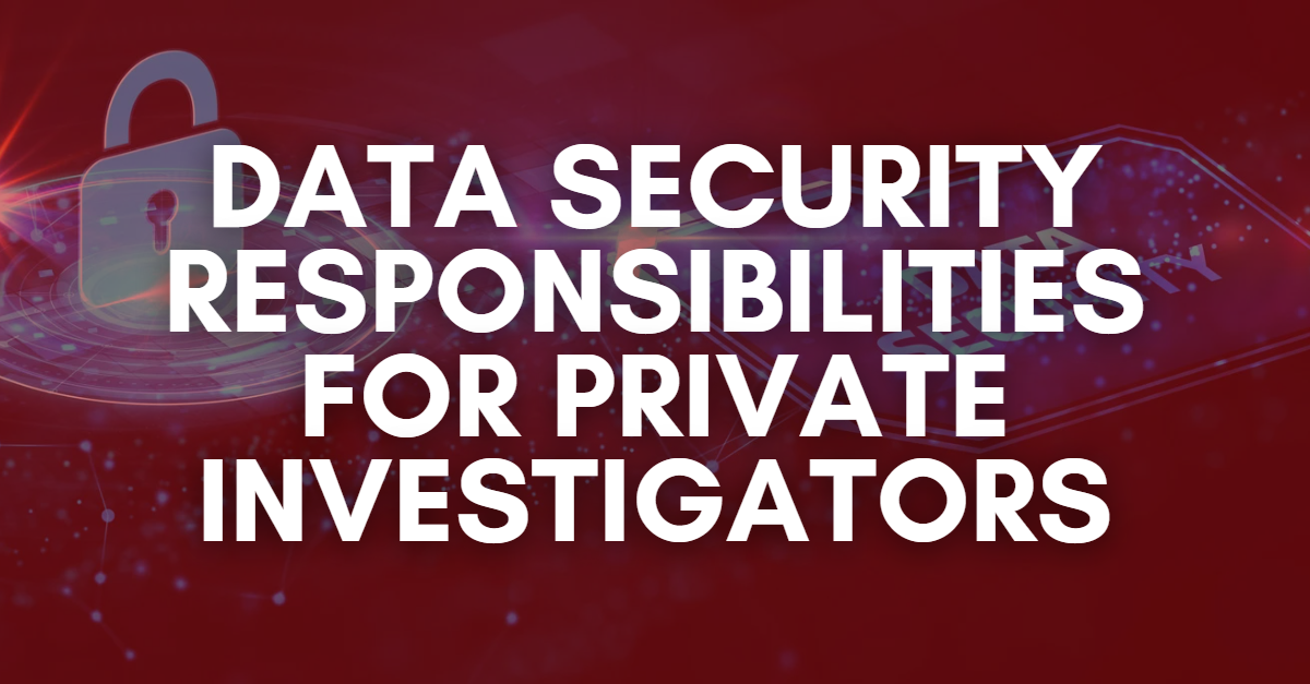 Data Security Responsibilities for PIs